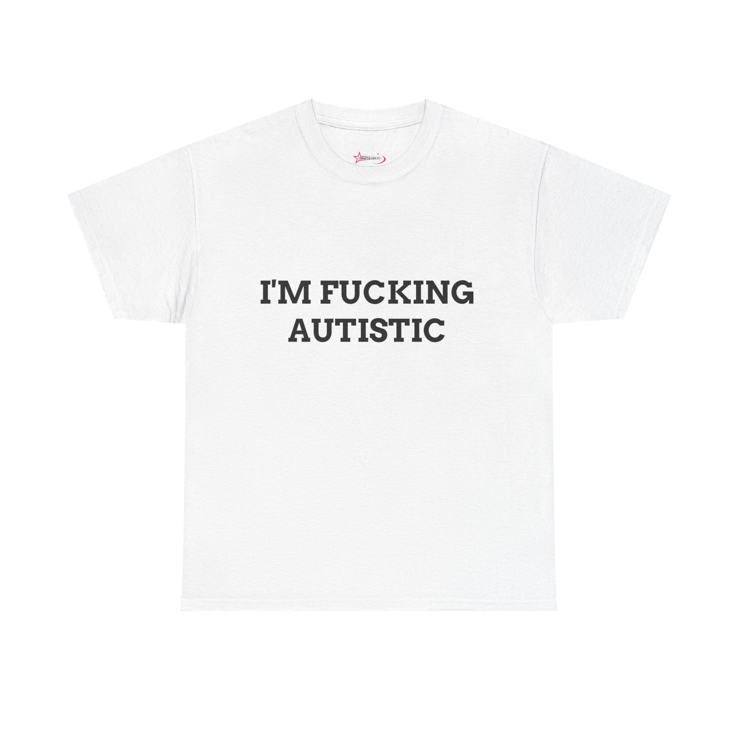 'F*CKING AUTISTIC' (V1) - Unwearablez couple's bundle - WHITE