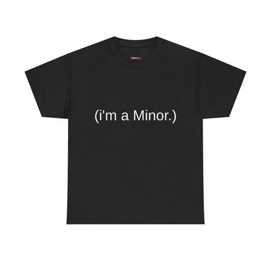 "(i'm a minor.)" - Unwearablez 'ILLEGAL' meme Collection Unisex tee - EU Edition