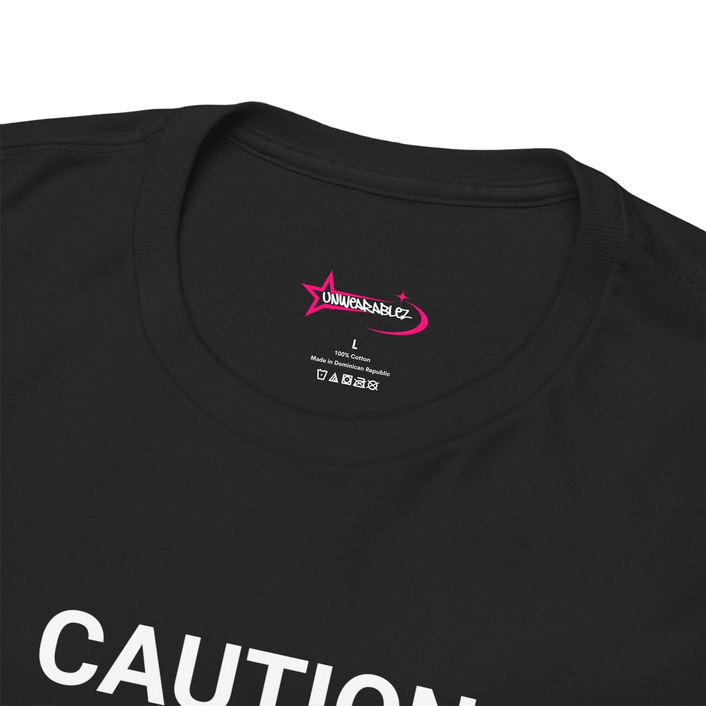 "SLIPPERY WHEN WET" - Unwearablez 'Caution' meme Collection Unisex tee