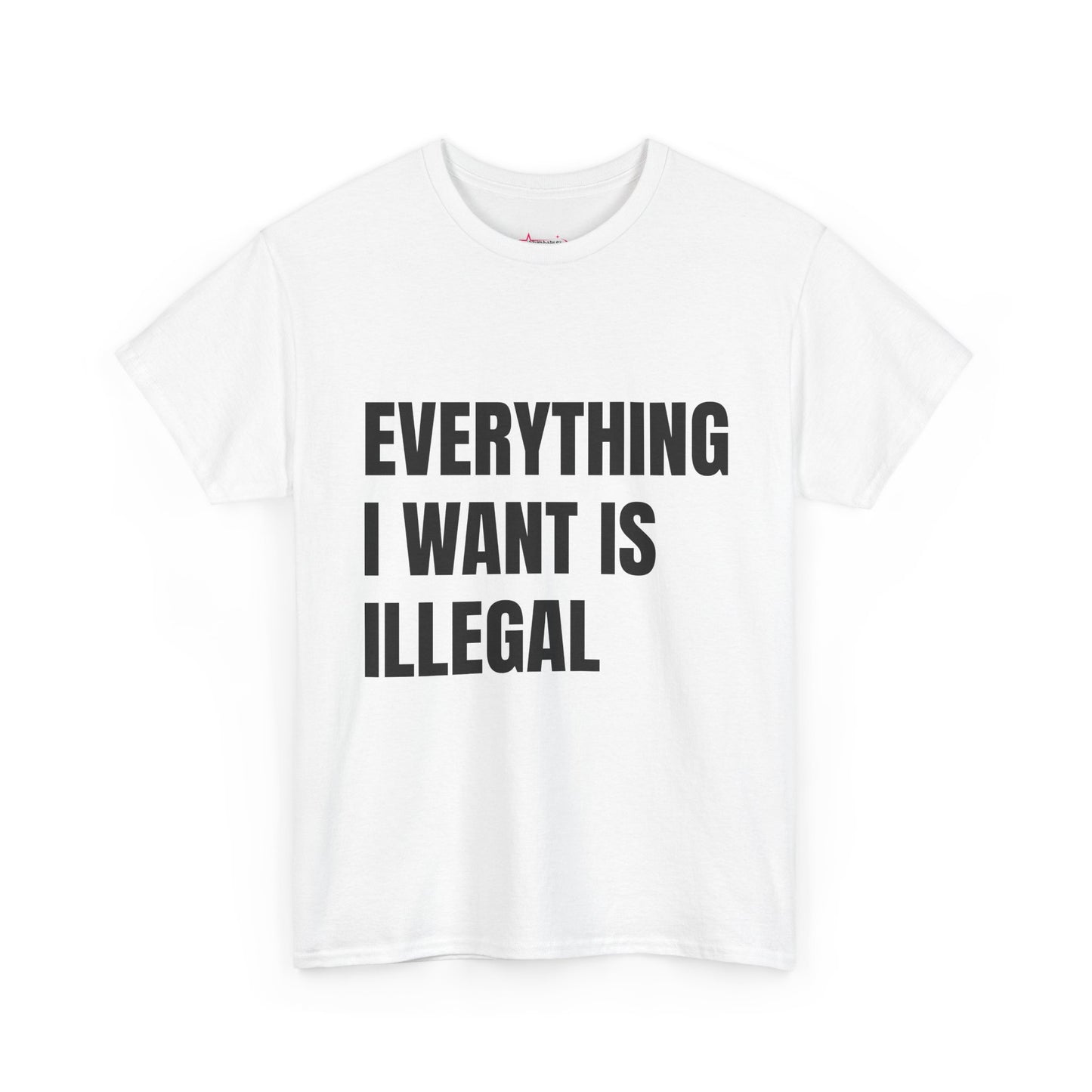 'EVERYTHING I WANT IS ILLEGAL' - Unwearablez 'ILLEGAL' meme Collection Unisex tee