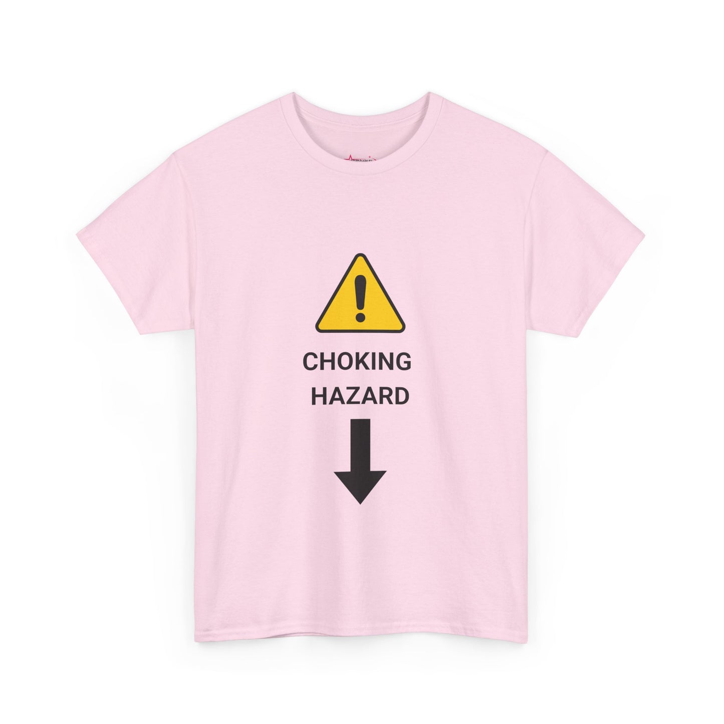 "CHOKING HAZARD' Unwearablez 'Caution' meme Collection Unisex tee - EU EDITION