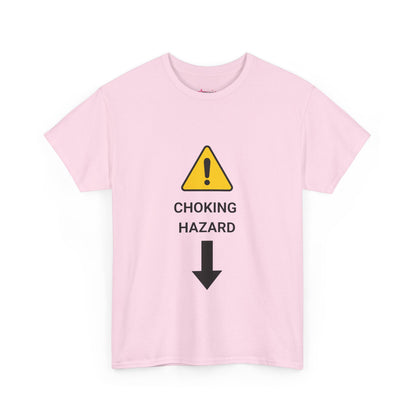 "CHOKING HAZARD' Unwearablez 'Caution' meme Collection Unisex tee - EU EDITION