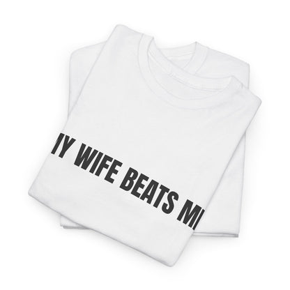 'Husband Beater' - Unwearablez couple's bundle - White