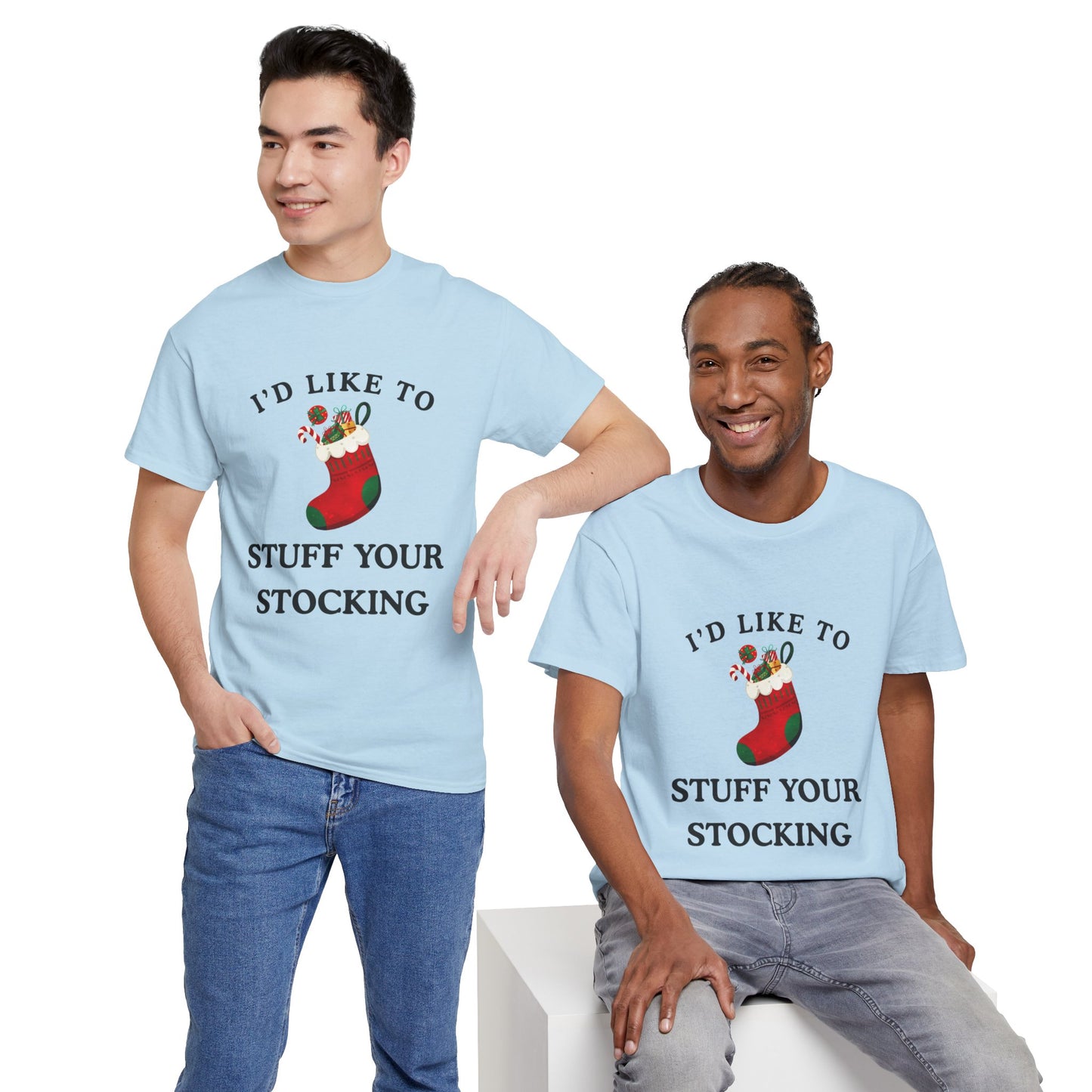 "I'D LIKE TO STUFF YOUR STOCKING" - Unwearablez' 'Xmas' Collection Unisex tee - US Edition