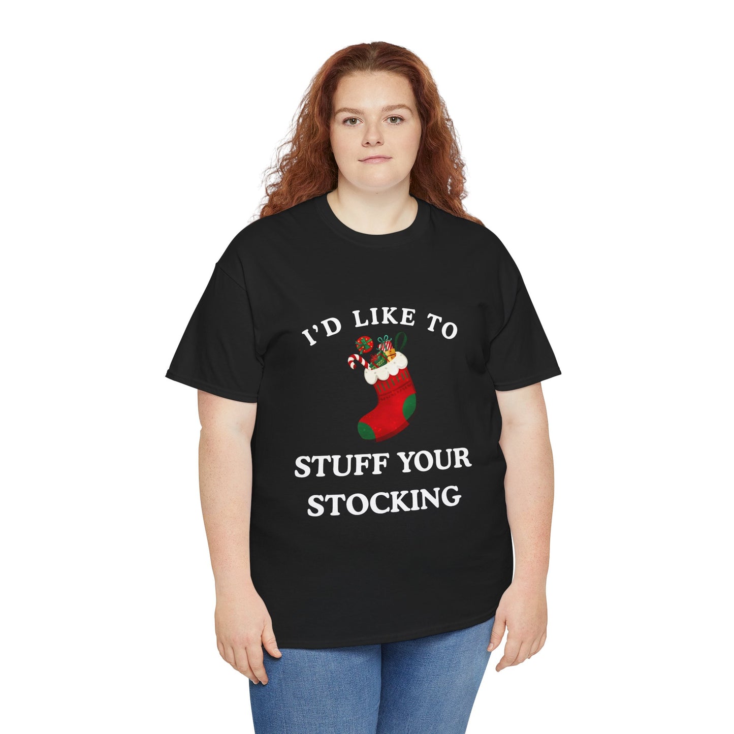 "I'D LIKE TO STUFF YOUR STOCKING" - Unwearablez' 'Xmas' Collection Unisex tee - US Edition