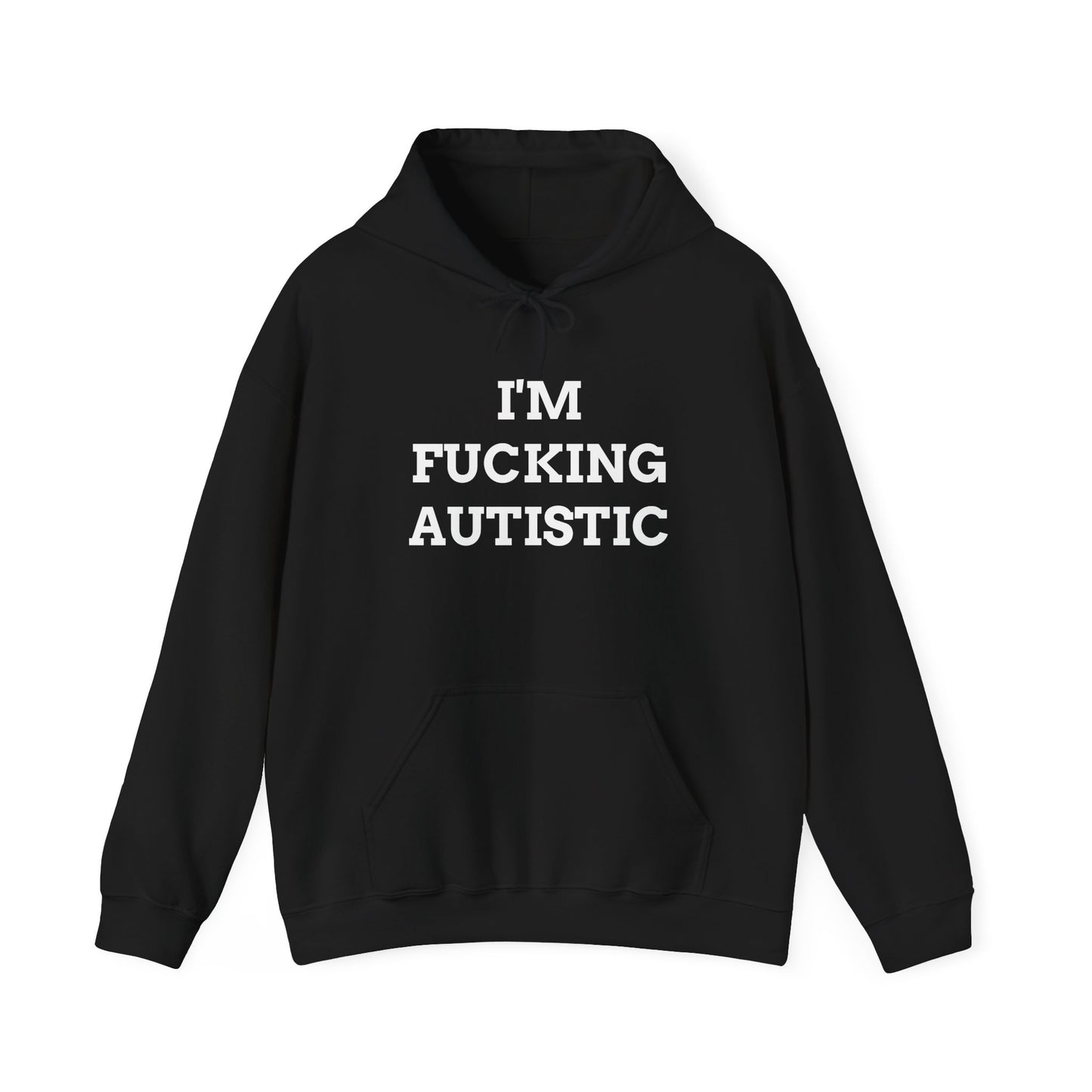 "I'M AUTISTIC" - Unwearablez 'AUTISM' Collection 2 in 1 Couple's Hoodie Bundle in BLACK - US Edition