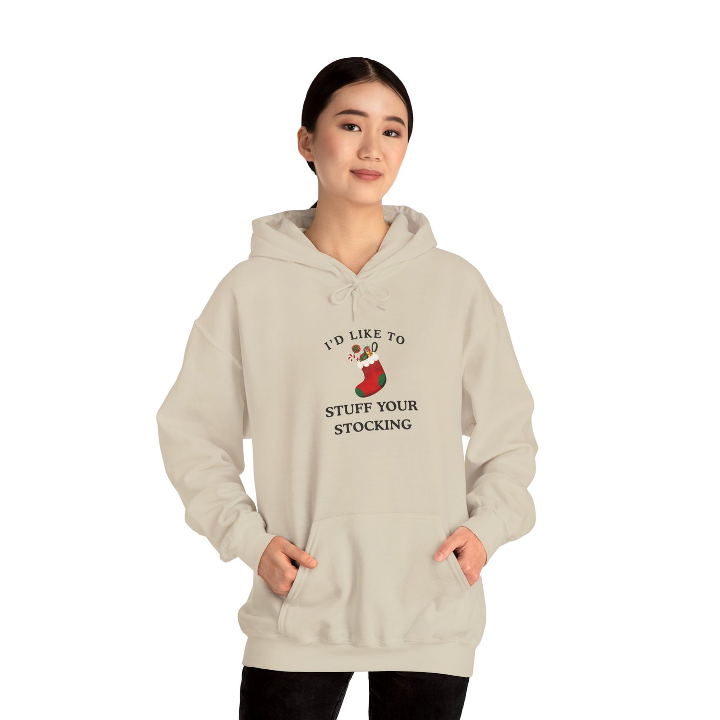 "I'D LOVE TO STUFF YOUR STOCKING" - Unwearablez' 'Xmas' Collection Unisex Hoodie - US Edition.