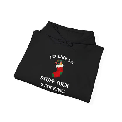 'STOCKING' - Unwearablez 'Xmas' Collection 2 in 1 Couple's Hoodie Bundle in BLACK - US Edition.
