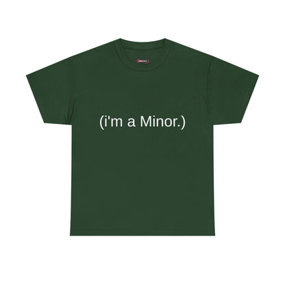 "(i'm a minor.)" - Unwearablez 'ILLEGAL' meme Collection Unisex tee - EU Edition