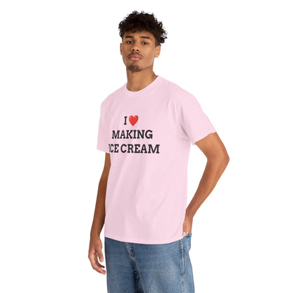 "I love Making Ice Cream" - Unwearablez 'Ice Cream' meme Collection Unisex tee