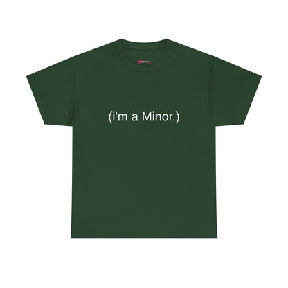 "(i'm a minor)" - Unwearablez 'ILLEGAL' meme Collection Unisex tee - US Edition