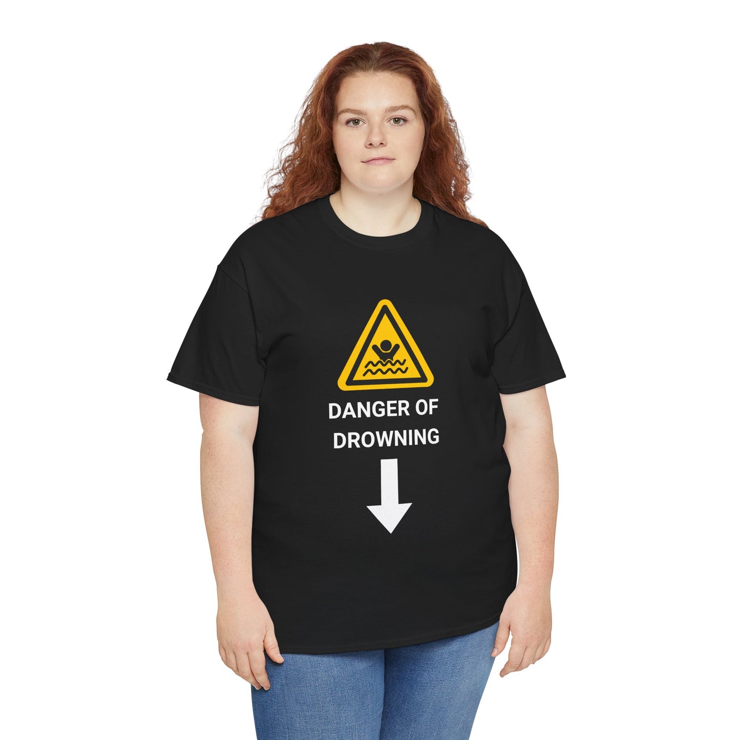 "DANGER OF DROWNING" - Unwearablez 'Caution' meme Collection Unisex tee
