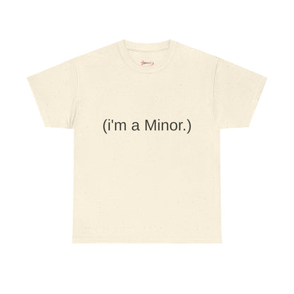 "(i'm a minor.)" - Unwearablez 'ILLEGAL' meme Collection Unisex tee - EU Edition
