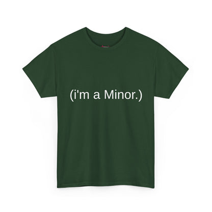 "(i'm a minor.)" - Unwearablez 'ILLEGAL' meme Collection Unisex tee - EU Edition