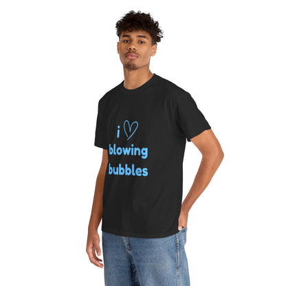 "I love blowing bubbles" - Unwearablez "Blowing Bubbles" Collection Unisex tee