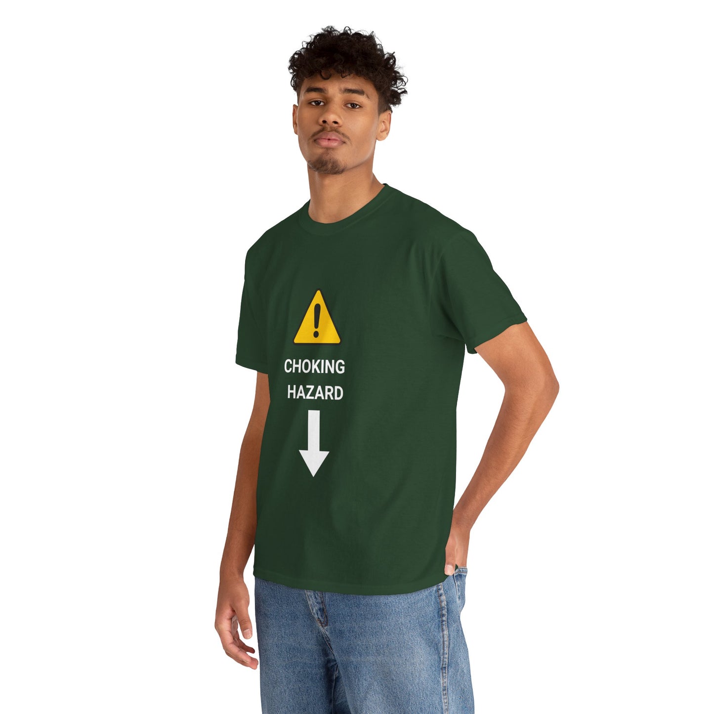 "CHOKING HAZARD' Unwearablez 'Caution' meme Collection Unisex tee - EU EDITION