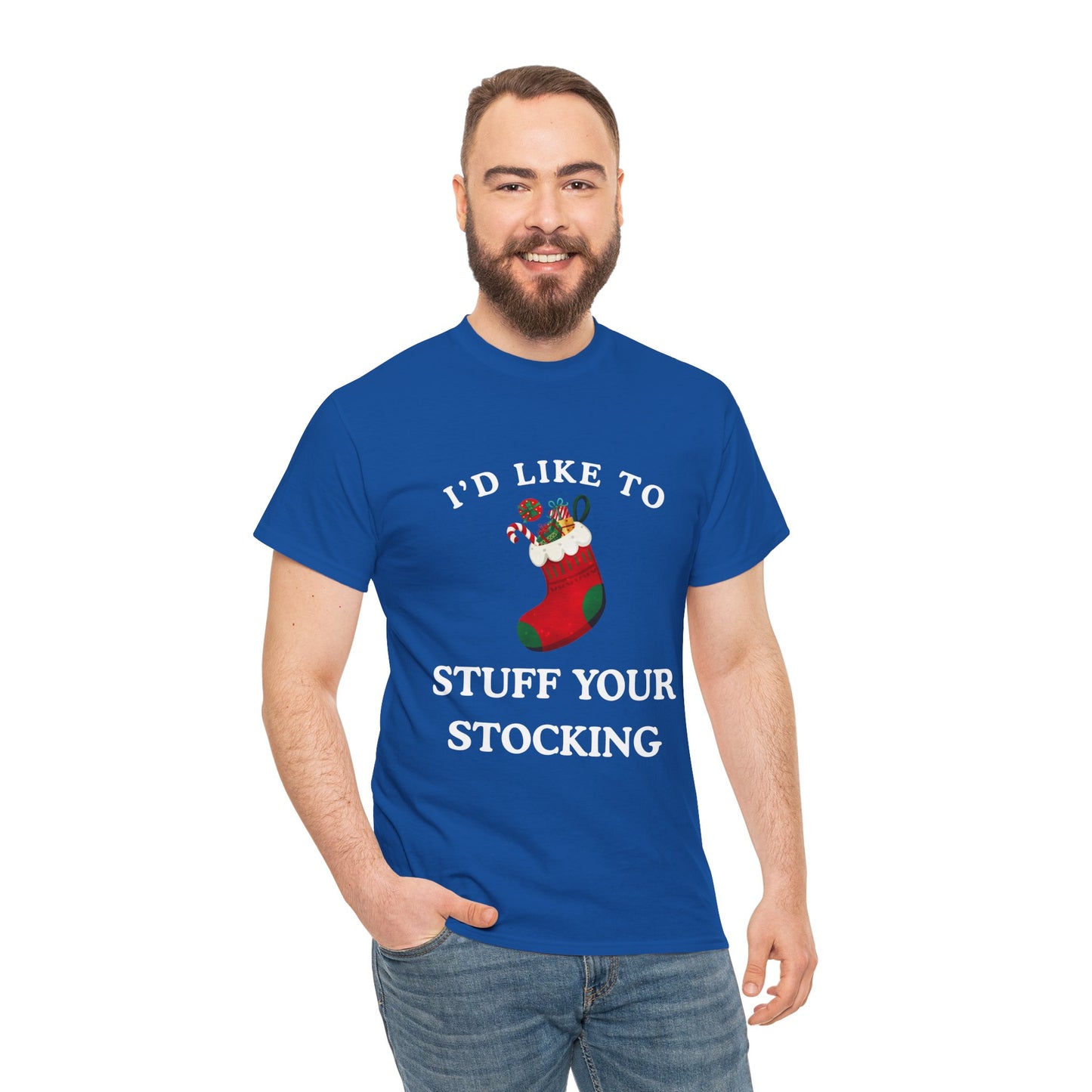 "I'D LIKE TO STUFF YOUR STOCKING" - Unwearablez' 'Xmas' Collection Unisex tee - US Edition