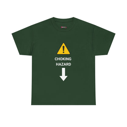 "CHOKING HAZARD' Unwearablez 'Caution' meme Collection Unisex tee - EU EDITION