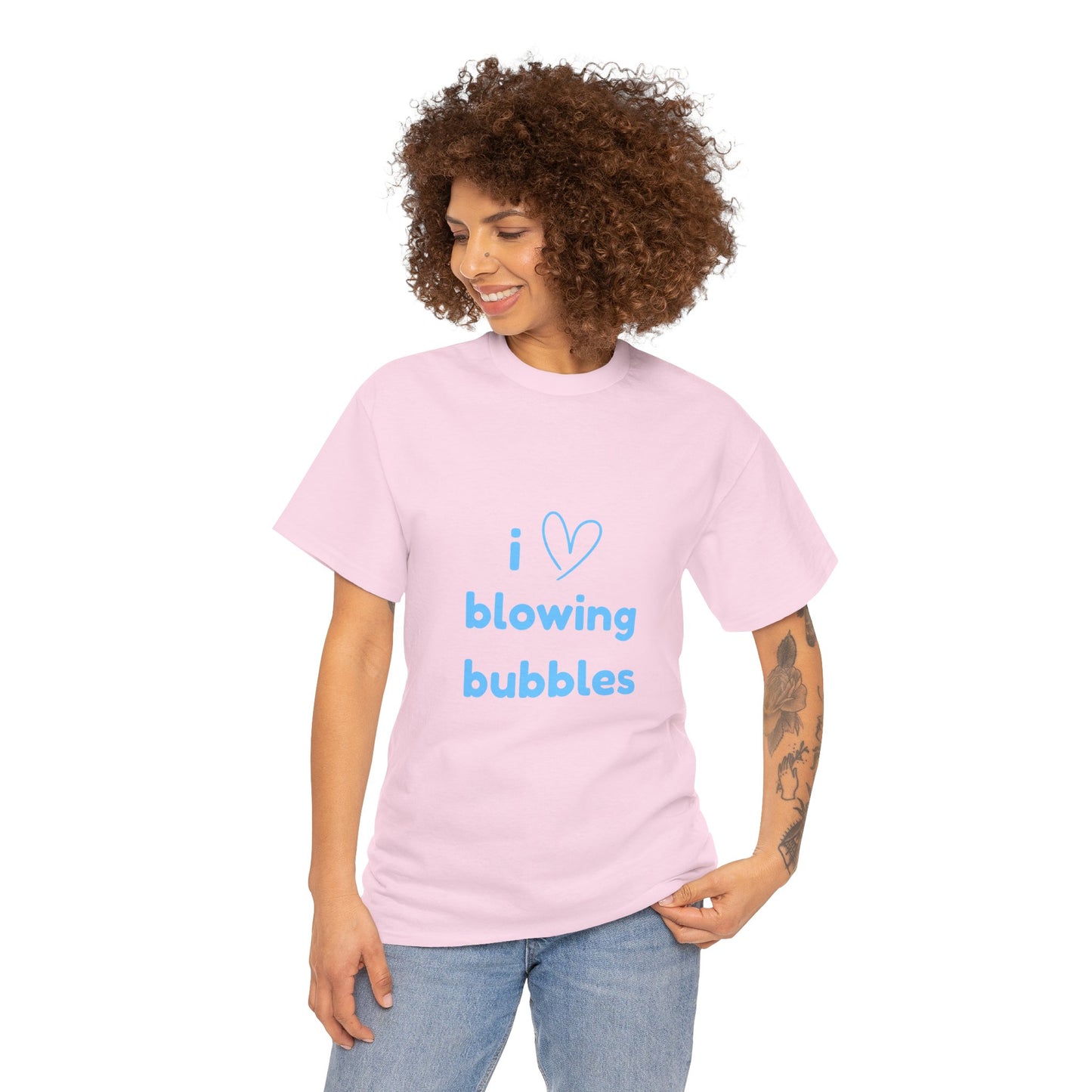 "I LOVE BLOWING BUBBLES" - Unwearablez 'BLOWING BUBBLES' meme Collection Unisex tee - EU EDITION