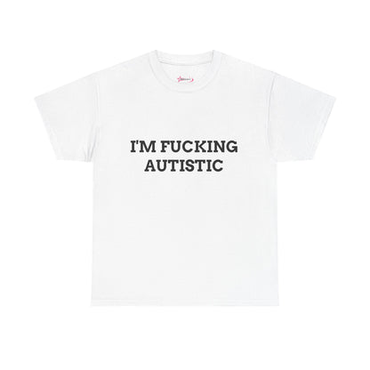 'F*CKING AUTISTIC' (V1) - Unwearablez couple's bundle - WHITE