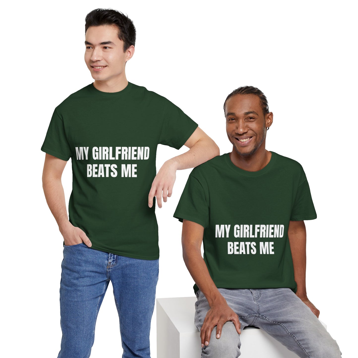 "My Girlfriend Beats me" - Unwearablez 'Domestic' meme Collection Unisex tee