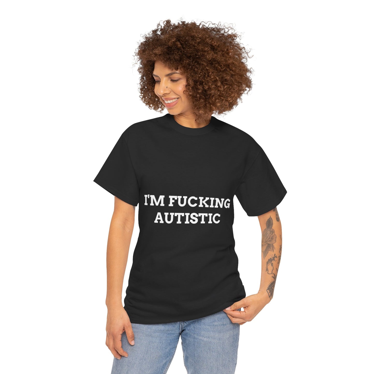 "I'M F*CKING AUTISTIC" - Unwearablez 'AUTISM' meme Collection Unisex tee - EU EDITION