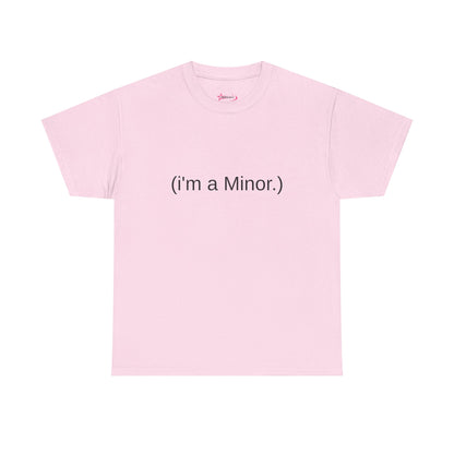 "(i'm a minor)" - Unwearablez 'ILLEGAL' meme Collection Unisex tee - US Edition
