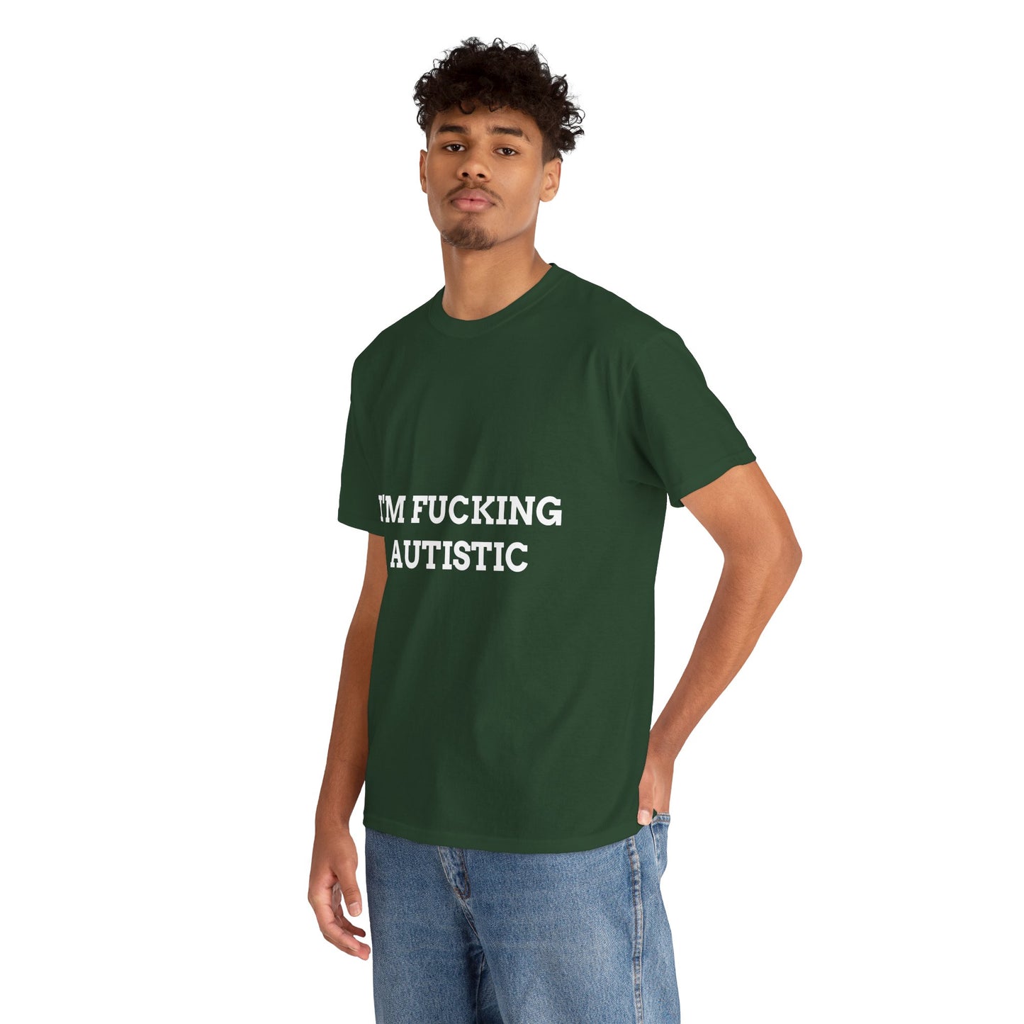 "I'M F*CKING AUTISTIC" - Unwearablez 'AUTISM' meme Collection Unisex tee - EU EDITION