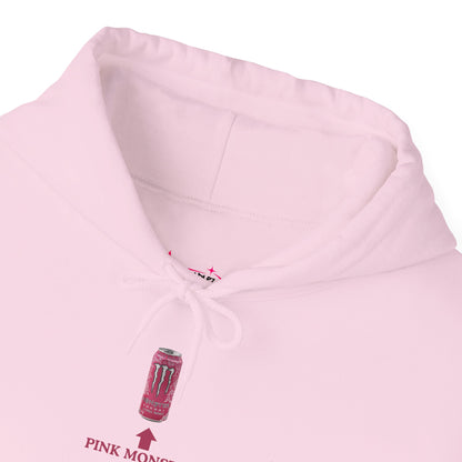 "Pink Monster" Unwearablez 'Monster' meme Collection Unisex Hoodie