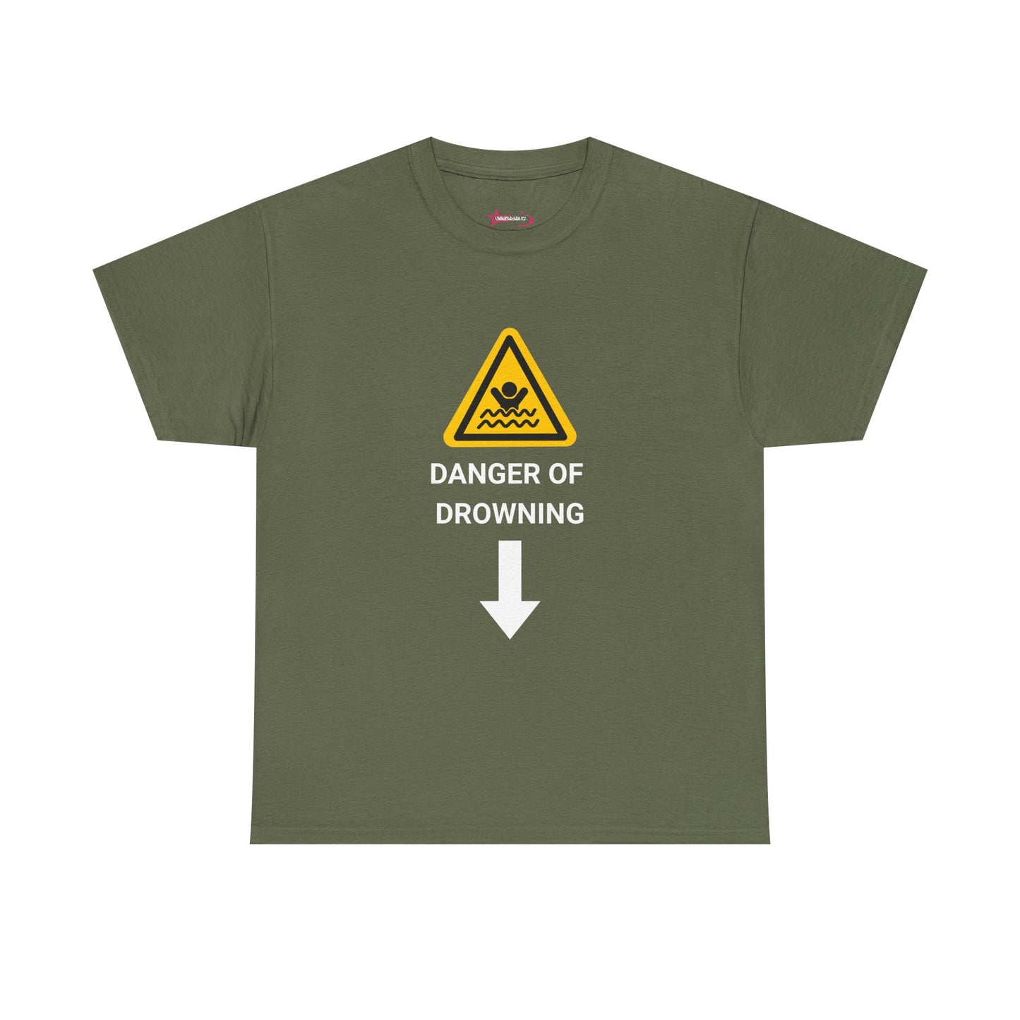 "DANGER OF DROWNING' - Unwearablez 'Caution' meme Collection Unisex tee - EU EDITION
