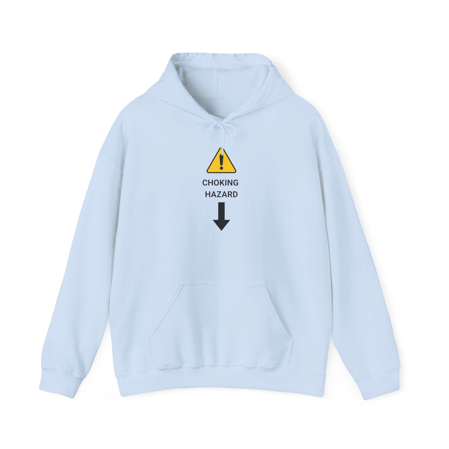 "CHOKING HAZARD' Unwearablez 'Caution' meme Collection Unisex Hoodie