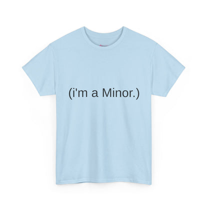 "(i'm a minor.)" - Unwearablez 'ILLEGAL' meme Collection Unisex tee - EU Edition