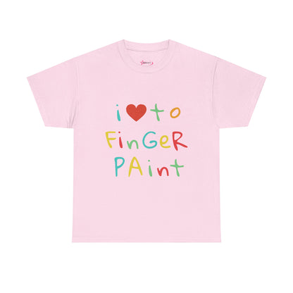 "I LOVE TO FINGER PAINT" - Unwearablez 'FINGER PAINT' meme Collection Unisex tee - EU EDITION