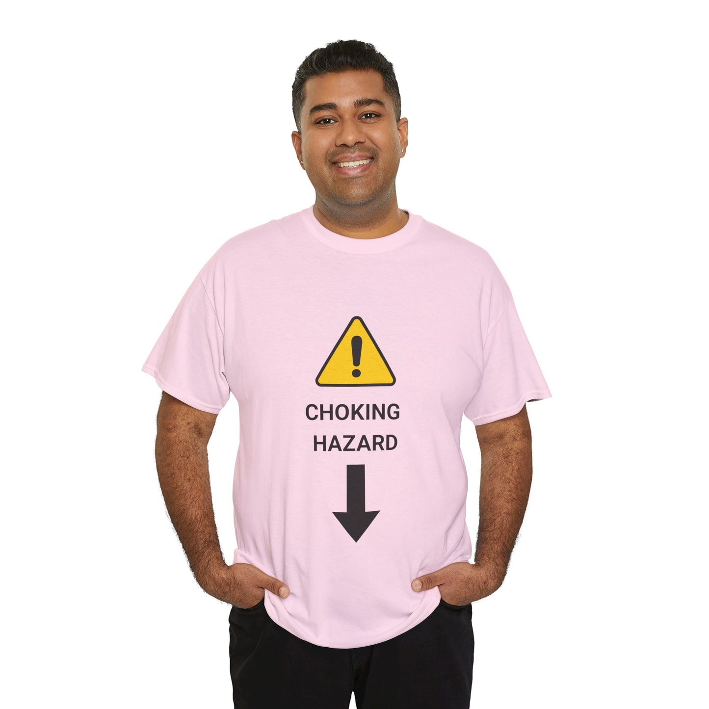 "CHOKING HAZARD' Unwearablez 'Caution' meme Collection Unisex tee