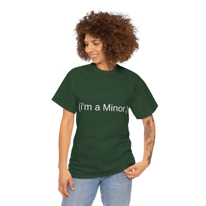 "(i'm a minor.)" - Unwearablez 'ILLEGAL' meme Collection Unisex tee - EU Edition