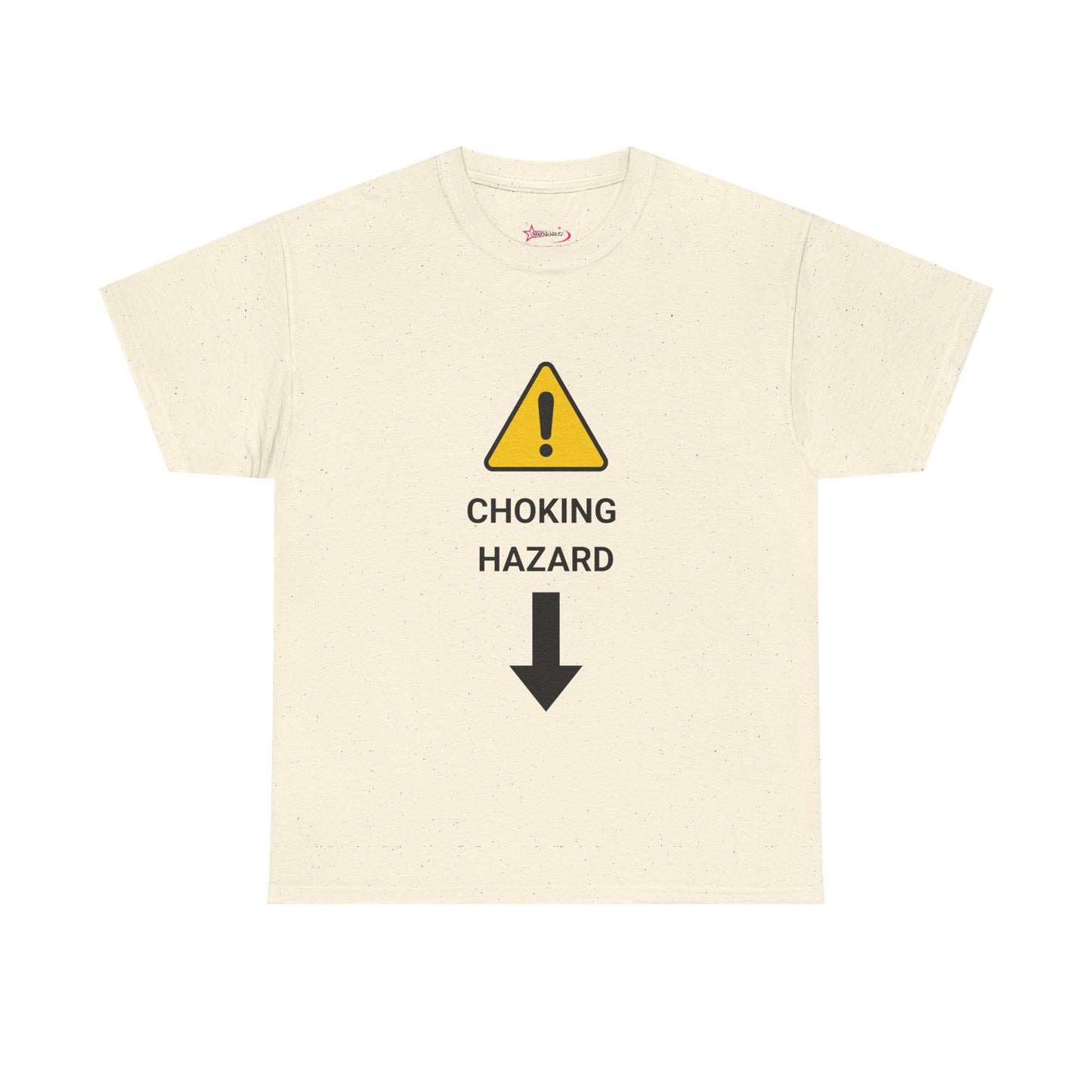 "CHOKING HAZARD' Unwearablez 'Caution' meme Collection Unisex tee