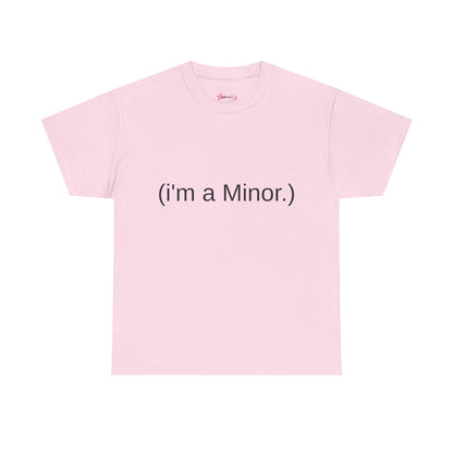 "(i'm a minor.)" - Unwearablez 'ILLEGAL' meme Collection Unisex tee - EU Edition