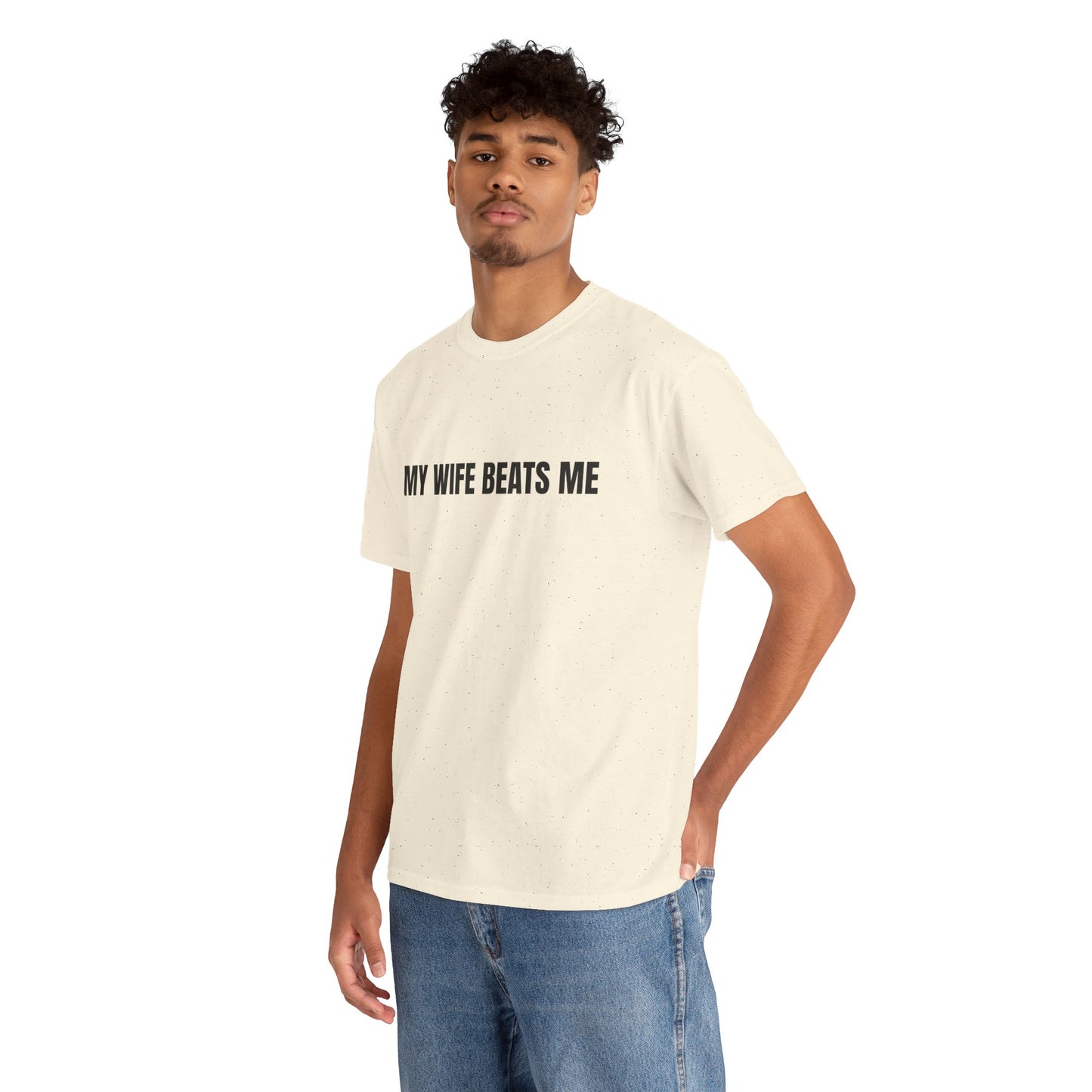 "My wife beats me" - Unwearablez 'Domestic' meme Collection Unisex tee