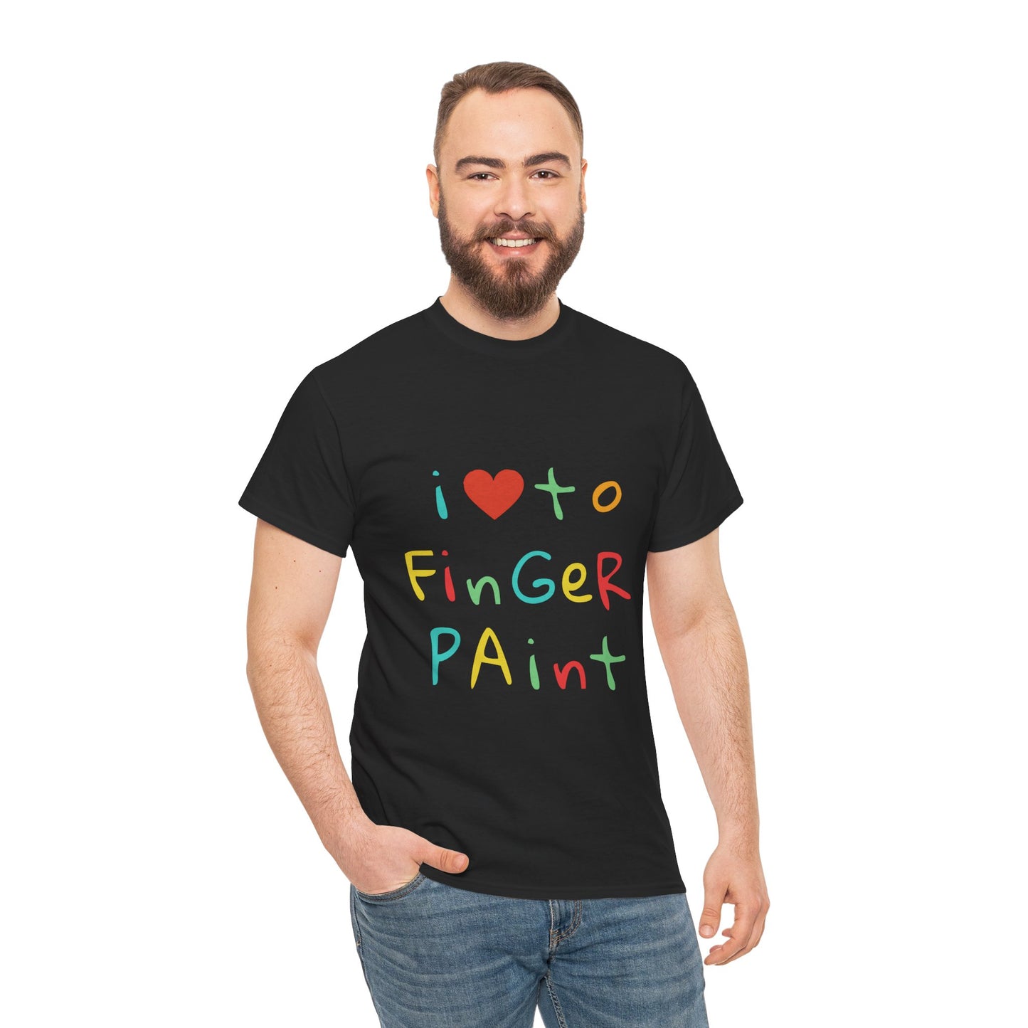 "I Love to Finger Paint" - Unwearablez finger paint meme Collection Unisex tee