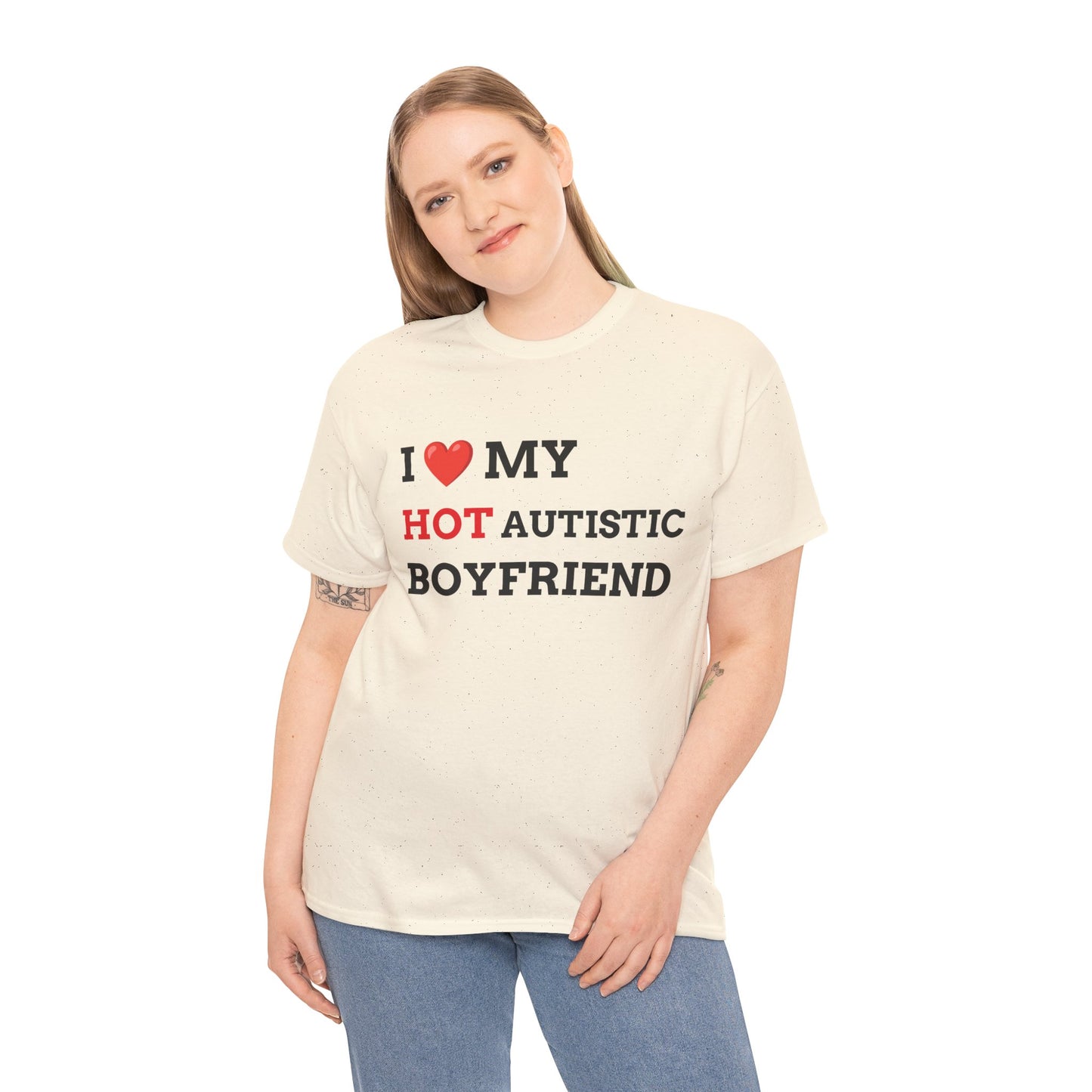 "I LOVE MY HOT AUTISTIC BF" - Unwearablez 'AUTISM' meme Collection Unisex tee