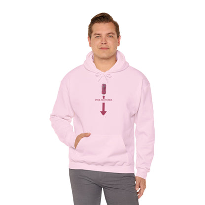 "Pink Monster" Unwearablez 'Monster' meme Collection Unisex Hoodie