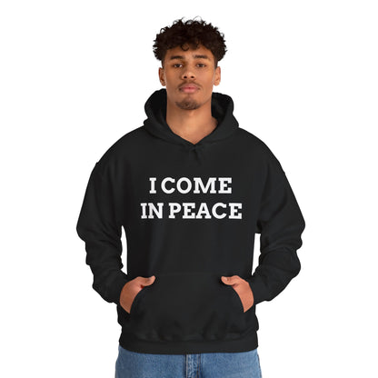 'I COME IN PEACE' - Unwearablez 'Peace' Collection 2 in 1 Couple's Hoodie Bundle in BLACK - US Edition.