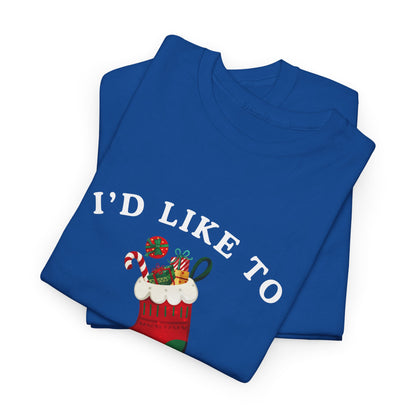 "I'D LIKE TO STUFF YOUR STOCKING" - Unwearablez' 'Xmas' Collection Unisex tee - US Edition