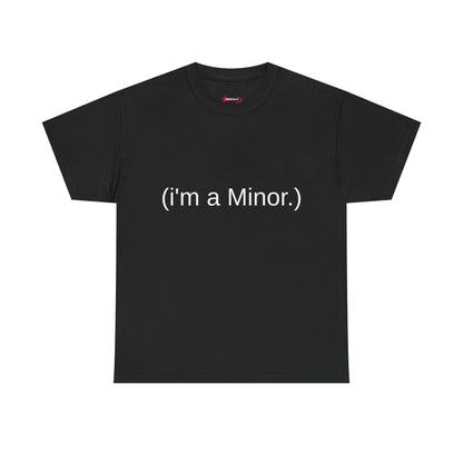 "(i'm a minor.)" - Unwearablez 'ILLEGAL' meme Collection Unisex tee - EU Edition