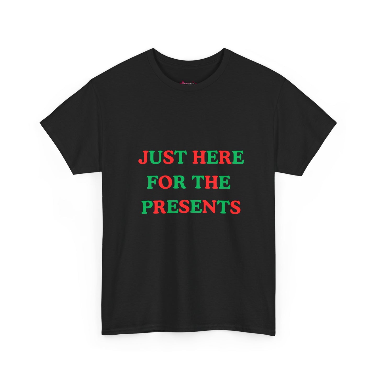 "JUST HERE FOR THE PRESENTS" - Unwearablez 'Xmas' Collection Unisex tee - US Edition