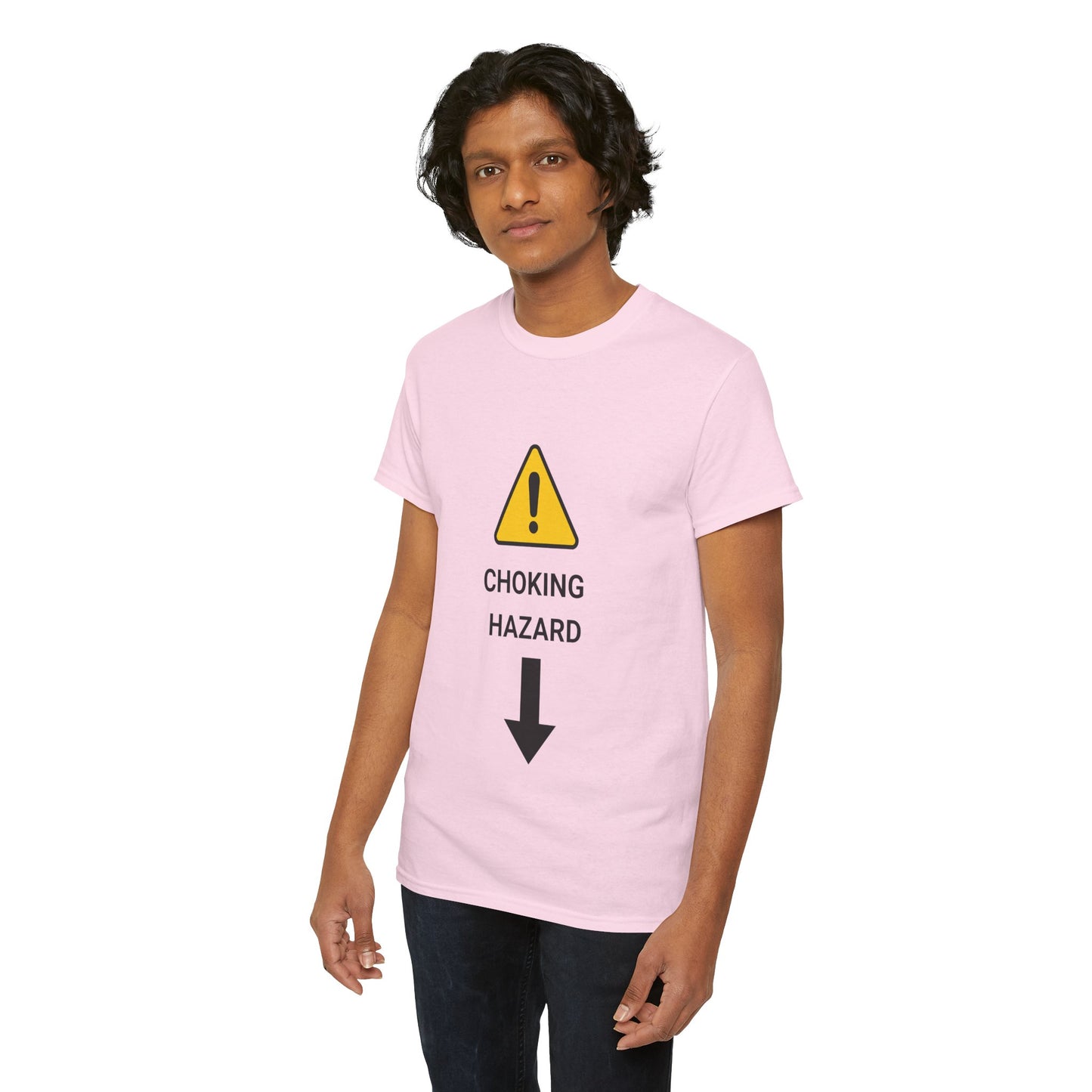 "CHOKING HAZARD' Unwearablez 'Caution' meme Collection Unisex tee