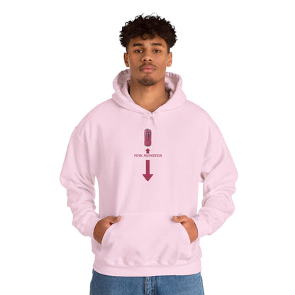 "Pink Monster" Unwearablez 'Monster' meme Collection Unisex Hoodie