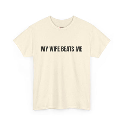 "My wife beats me" - Unwearablez 'Domestic' meme Collection Unisex tee