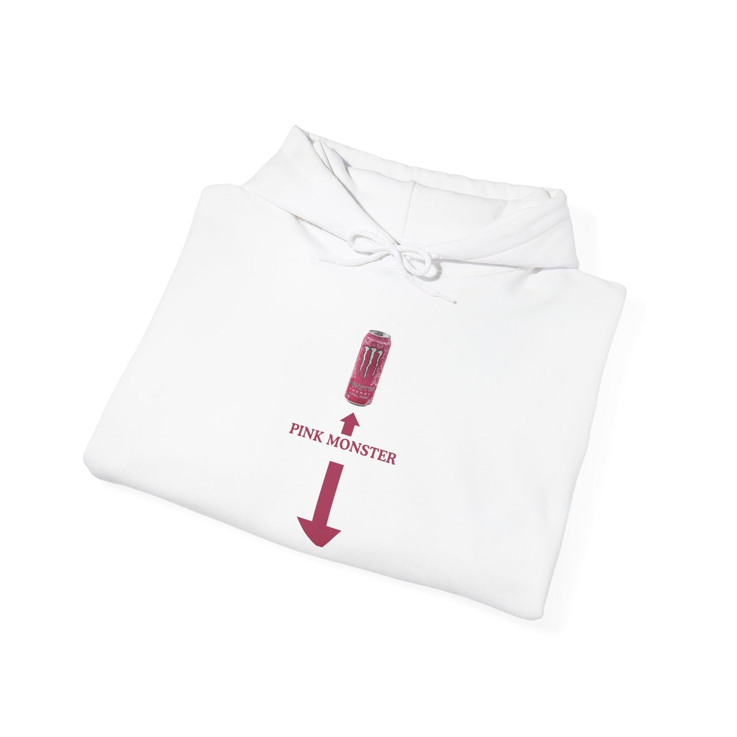 "Pink Monster" Unwearablez 'Monster' meme Collection Unisex Hoodie