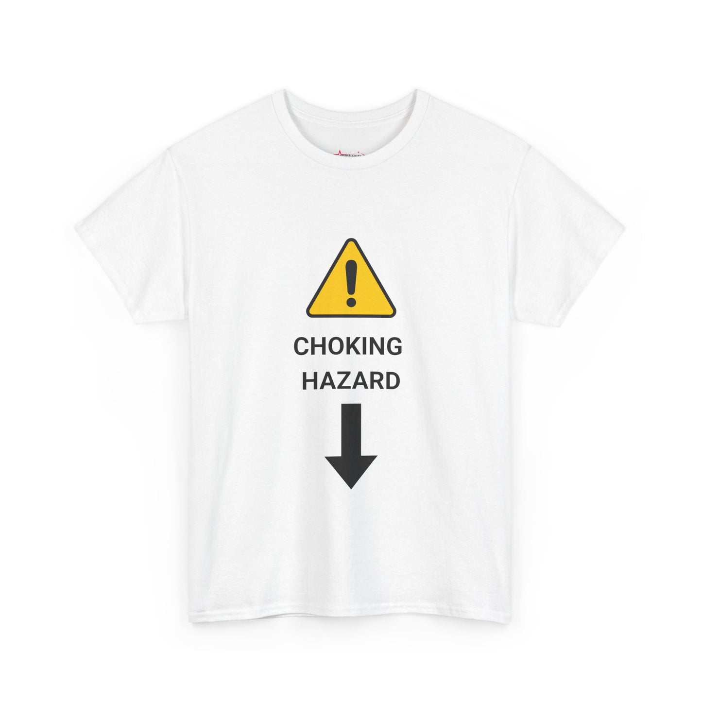 "CHOKING HAZARD' Unwearablez 'Caution' meme Collection Unisex tee
